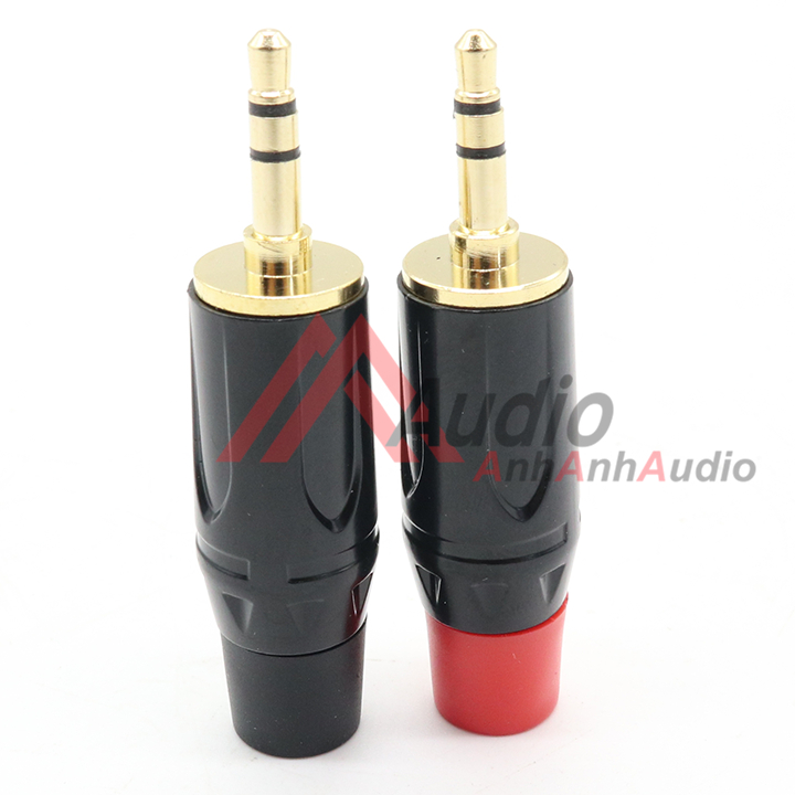 Jack 3.5 chân Đồng đỏ đen  giá 01 cái