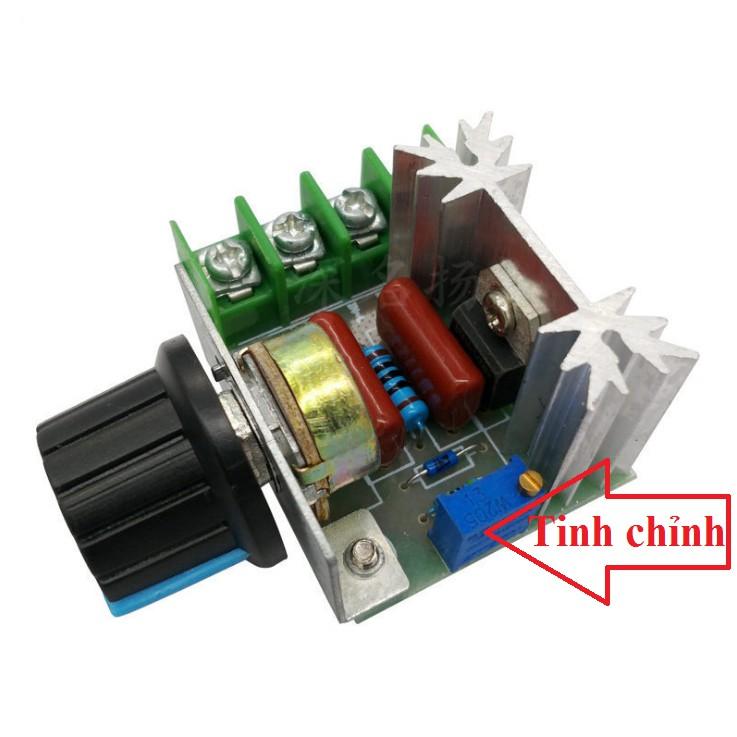Chiết áp điều khiển tốc độ động cơ, độ sáng bóng đèn AC 220V 2000W