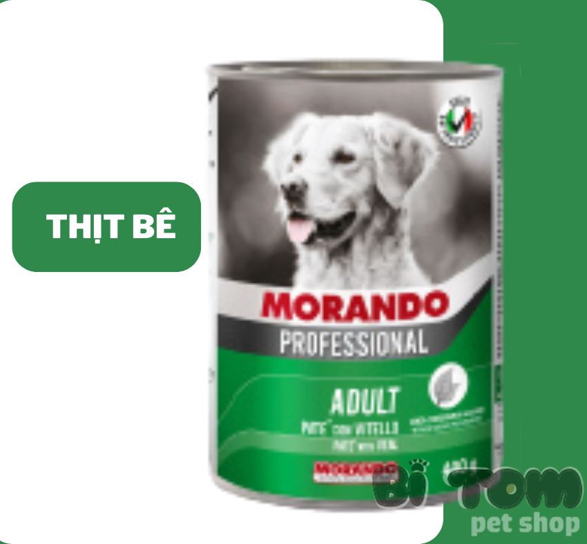 PATE CHO CHÓ MORANDO LON 400G - NHIỀU VỊ