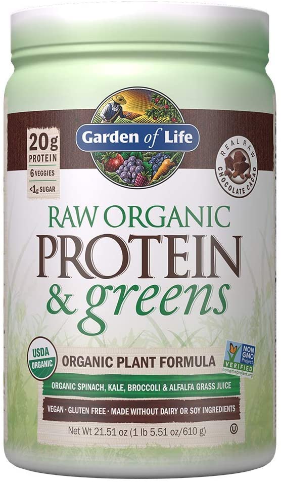 Garden of Life - Raw Organic Protein and Greens with Probiotics/Enzymes, Vegan, Gluten-Free, Vanilla,19.40 Ounce