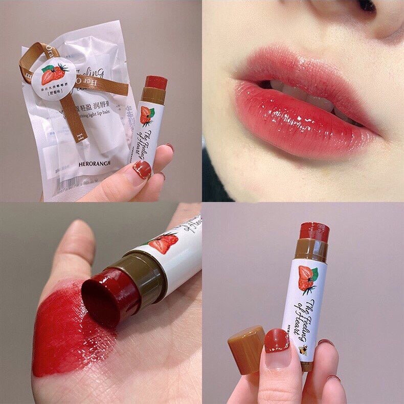 Son dưỡng Herorange trái cây có màu túi nơ