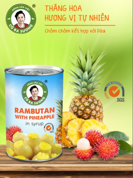 Chôm Chôm Nhân Dứa Cô Ba Sương - 500gr