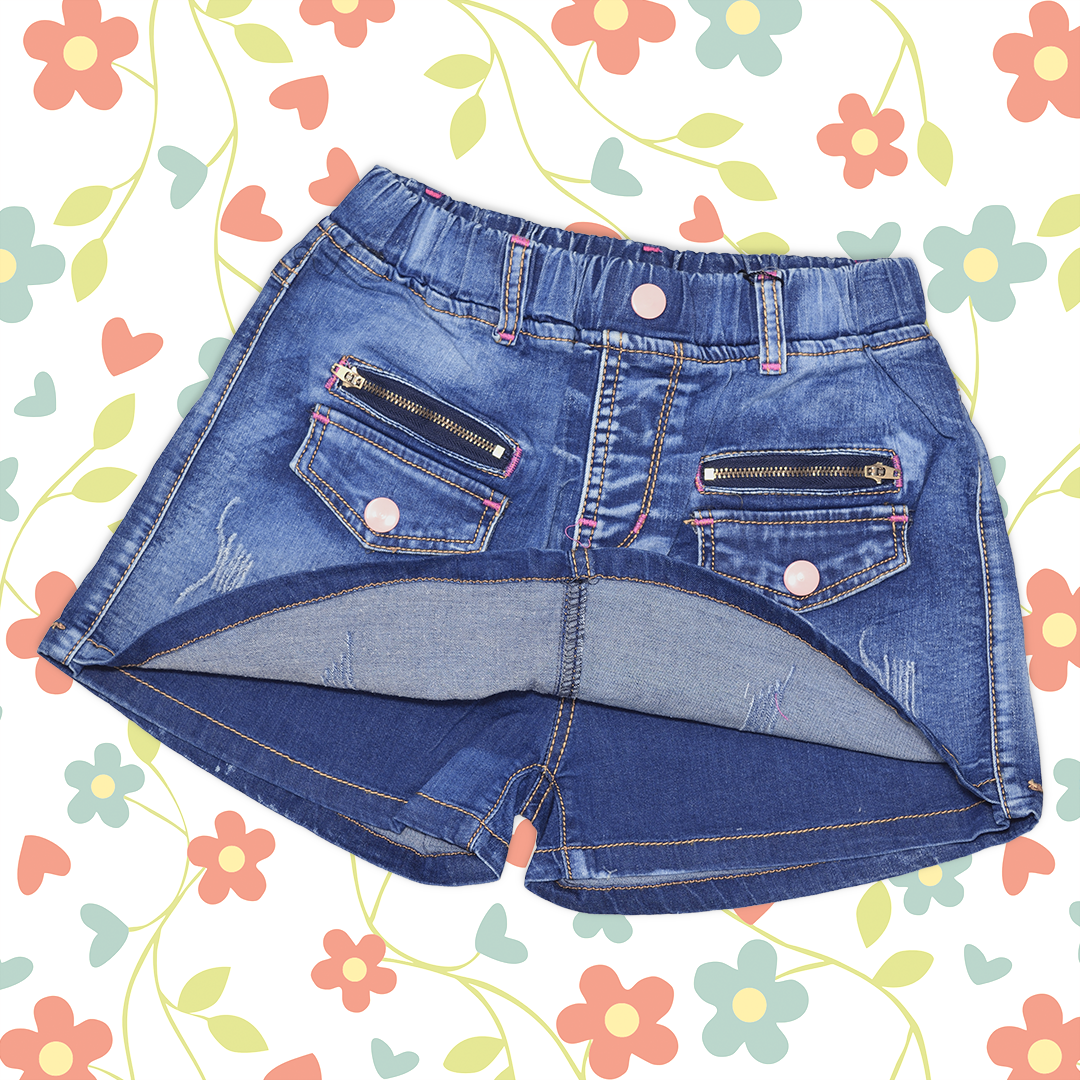 Quần váy jean thun cho bé gái size cồ