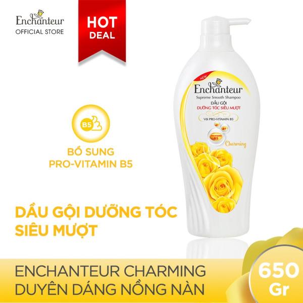 Dầu gội nước hoa Enchanteur Charming dưỡng tóc siêu mượt 650gr/chai