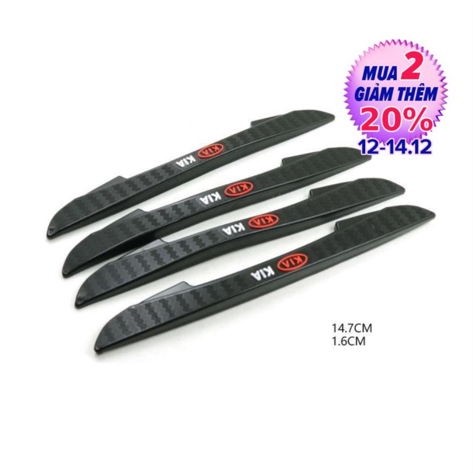 Bộ 4 Miếng Cao Su Chống Va Đập Cánh Cửa Logo K.I.A ( bảo vệ mép cửa )