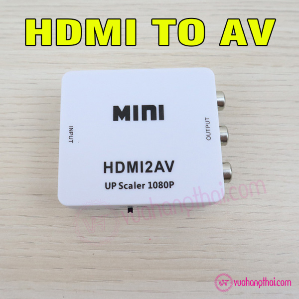 Bộ Chuyển Đổi HDMI Sang AV - Đầu chuyển HDMI Ra AV - Adapter HDMI Sang AV - HDMI to AV