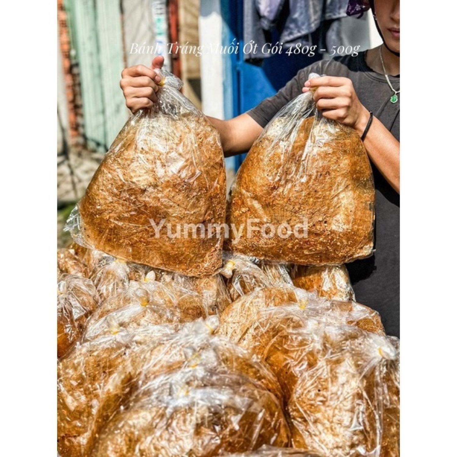 Bánh Tráng Muối Tỏi 480-500gr