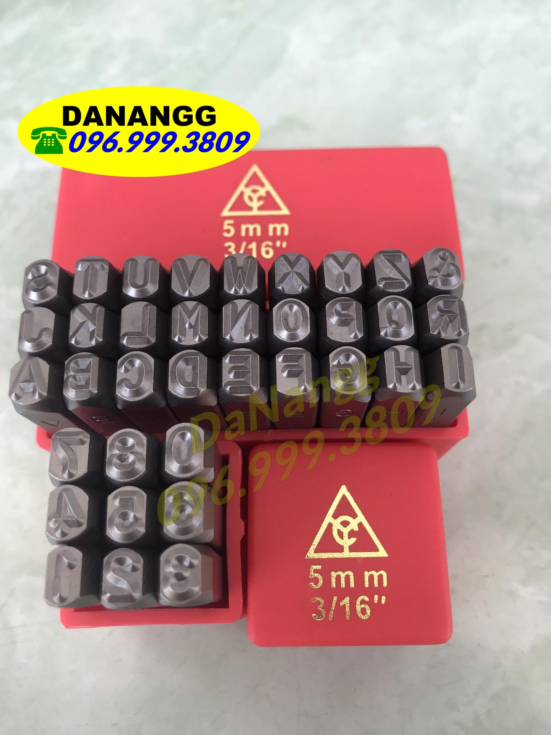 Bộ đục chữ số 5 ly Loại tốt