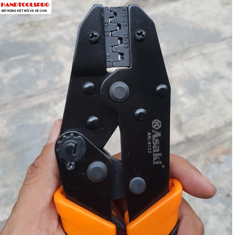0.5 ~ 6.0mm2 Kiềm bấm cos ghim Asaki AK-9122