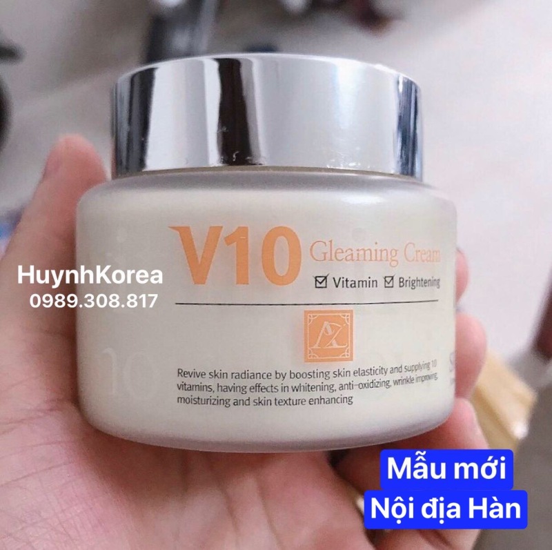 Kem dưỡng trắng da chống lão hoá V10 Hàn Quốc 100ml ( Kem V10 Skinaz )