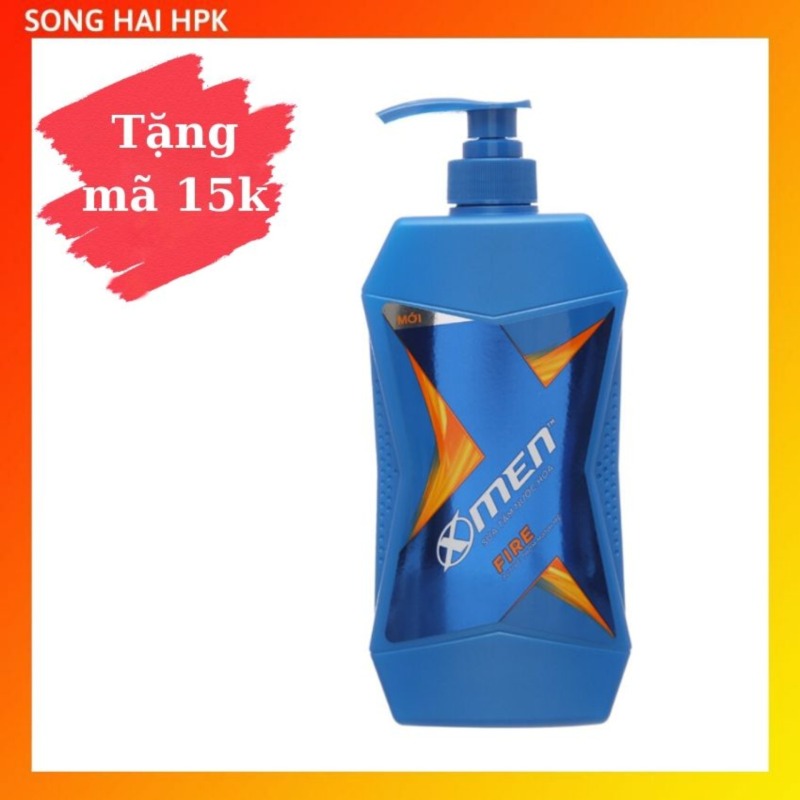 Sữa tắm nước hoa X-Men Fire Active - Sạch sâu thơm mạnh mẽ 650g Songhaihpk nhập khẩu