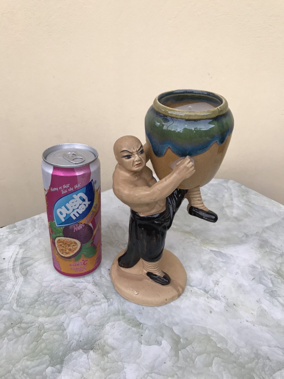Chậu tượng mini võ quyền 01