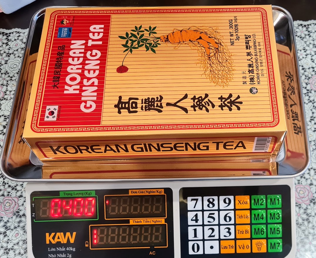 Trà Sâm Hàn Quốc Korean Ginseng Tea - Hộp 100 Gói