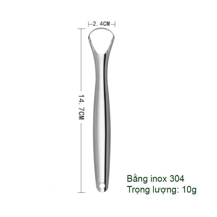 Dụng Cụ Cạo Lưỡi Inox Siêu Sạch