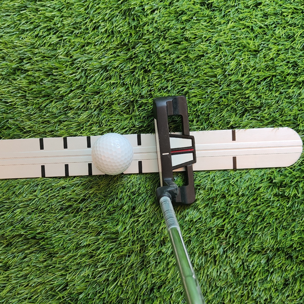 Golf putter ruler putter track guide exerciser keep sending rod push out forward rotation putter practice supplies golf