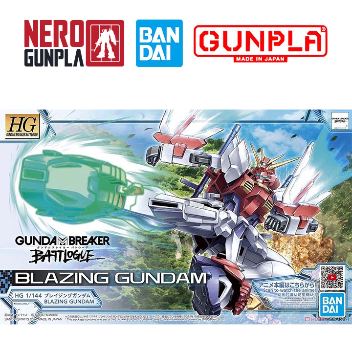 Mô hình lắp ráp bandai gunpla hg bb 1/144 blazing gundam