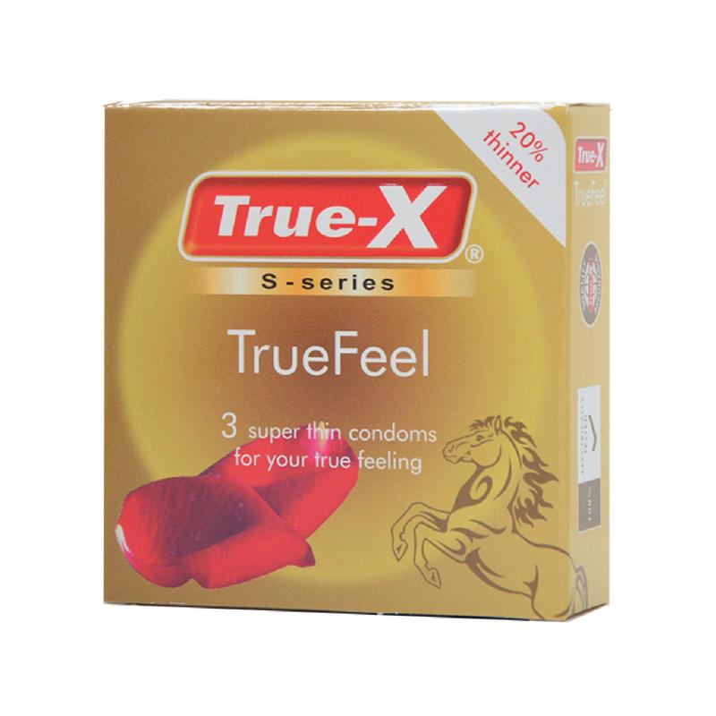 [HCM]Combo 3 hộp bao cao su siêu mỏng True-X TrueFeel ( 9 chiếc)