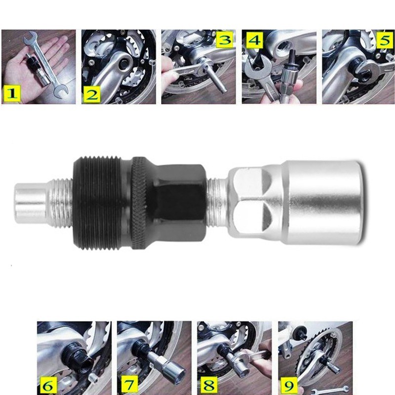 Bộ 2 dụng cụ sửa xe đạp - Dụng cụ tháo đùi đĩa xe đạp tháo gỡ trục giữa xe đạp