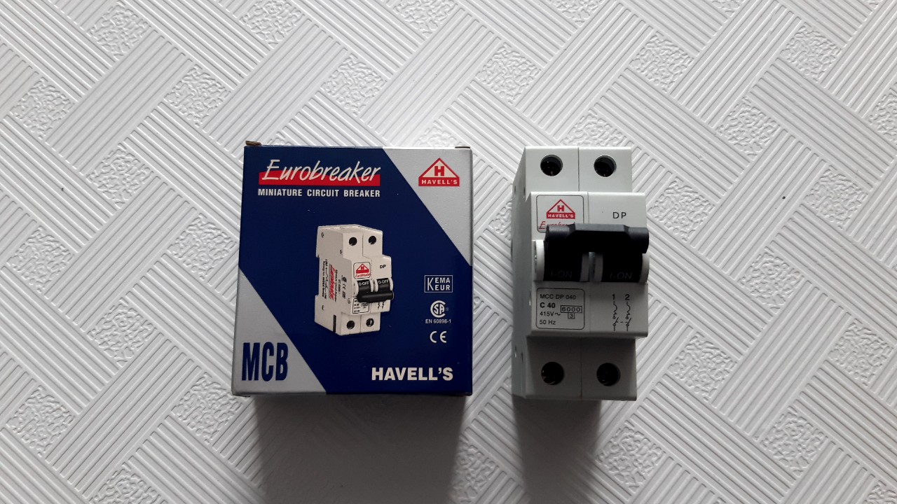 APTOMAT- CẦU DAO TỰ ĐÔNG MCB 2P- HAVELL - ẤN ĐỘ