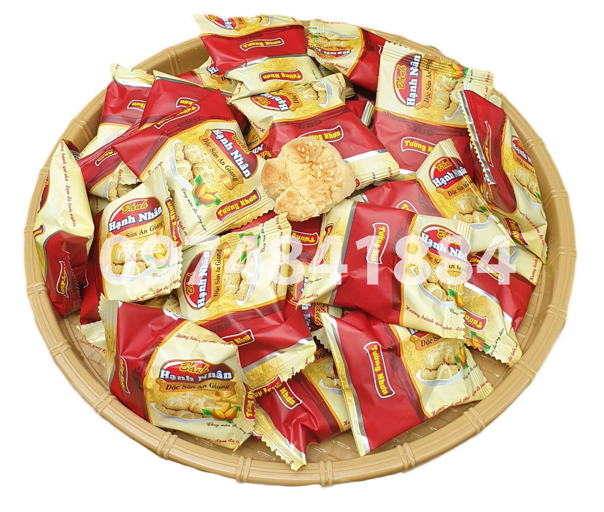 Bánh hạnh nhân tường nhơn loại 1 siêu ngon 250g/ 500g/ 1kg - bánh kẹo ăn vặt