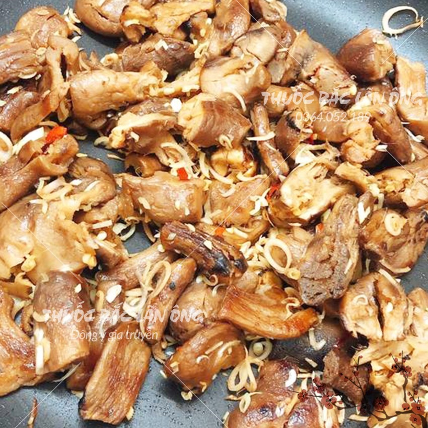 Chân nấm hương khô 100g, châm nấm to, thơm, sạch, dùng làm ruốc, chà bông, nấu món chay, thơm ngon