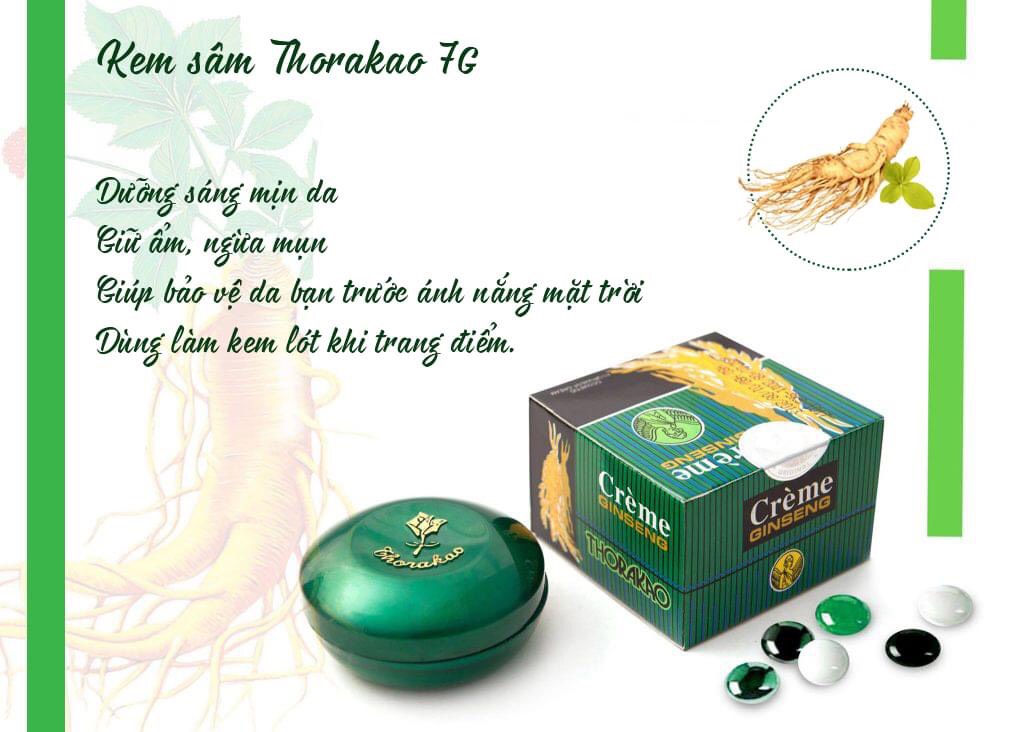 Kem sâm Thorakao 7G - Giúp da sáng mịn, tươi trẻ rạng ngời