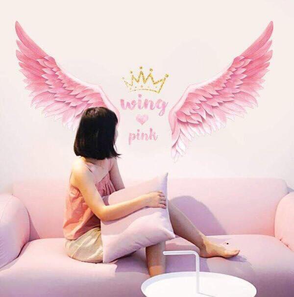 Decal dán tường mẫu chậu cây cảnh to