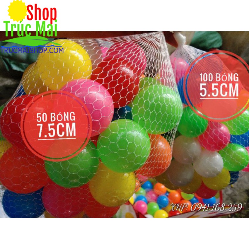 100 bóng nhựa việt nam 8cm ✅ đồ chơi trẻ em