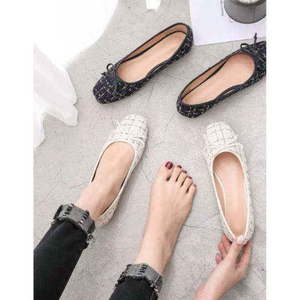 Giày búp bê nữ kim tuyến