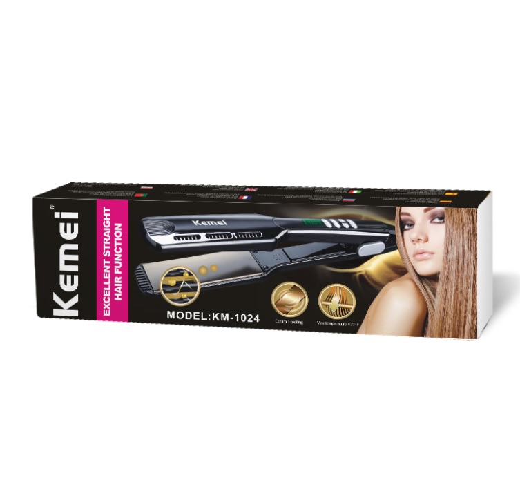 Máy Duỗi Thẳng Tóc Giúp Mượt Tóc Kemei Km - 1024