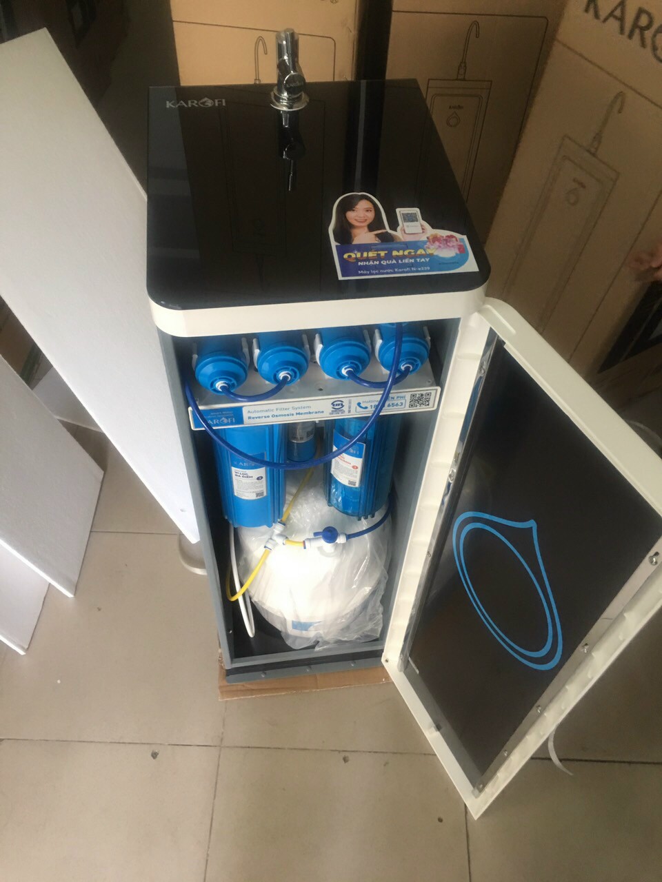 Máy lọc nước RO Karofi KSI80-A 8 lõi