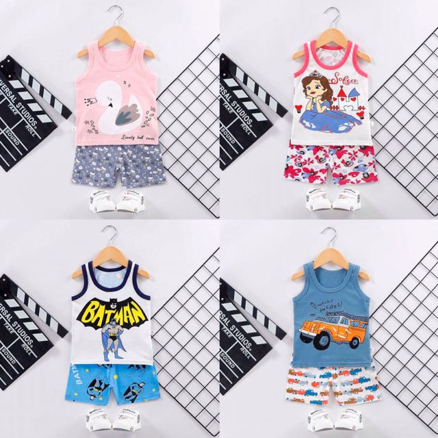 Bộ cotton ba lỗ hàng quảng châu size 18-28kg