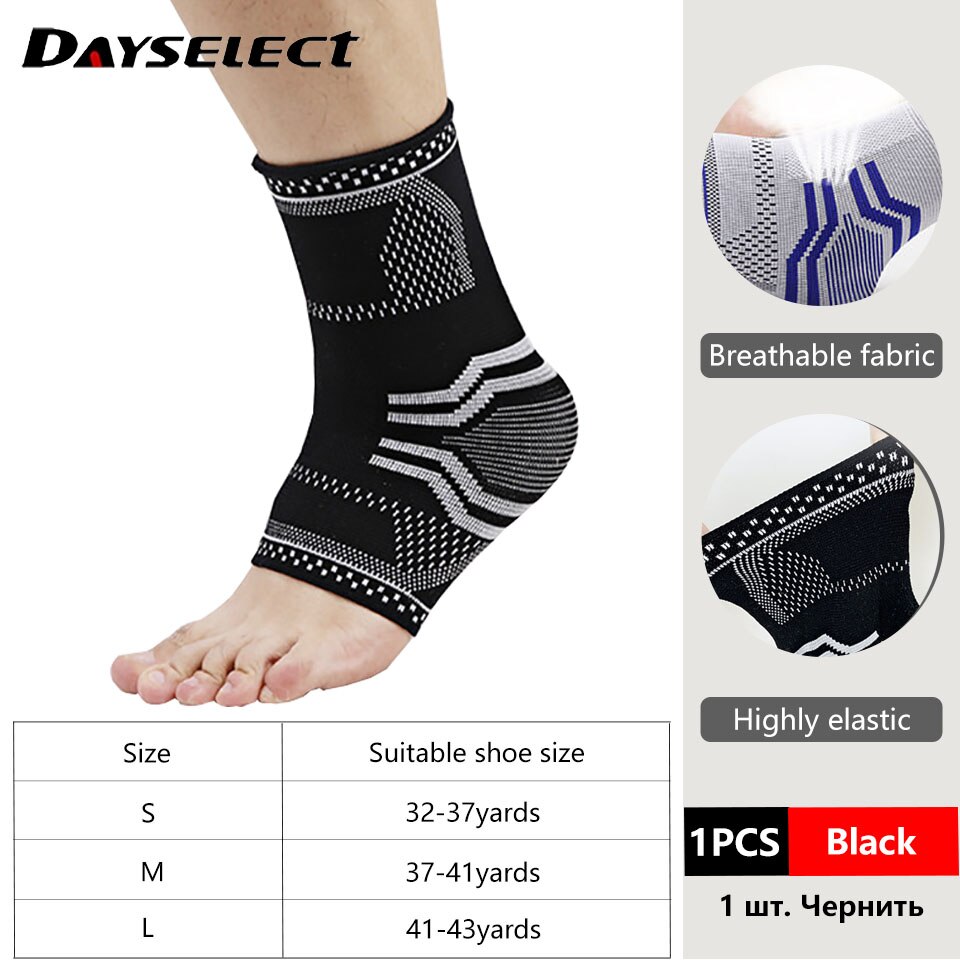 Ankle Support Joint Pain Socks Sports Football Gym Shin Guards With 