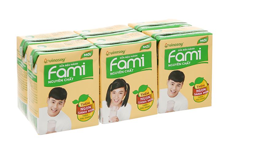 Sữa Đậu Nành Fami 1 lốc 6 hộp
