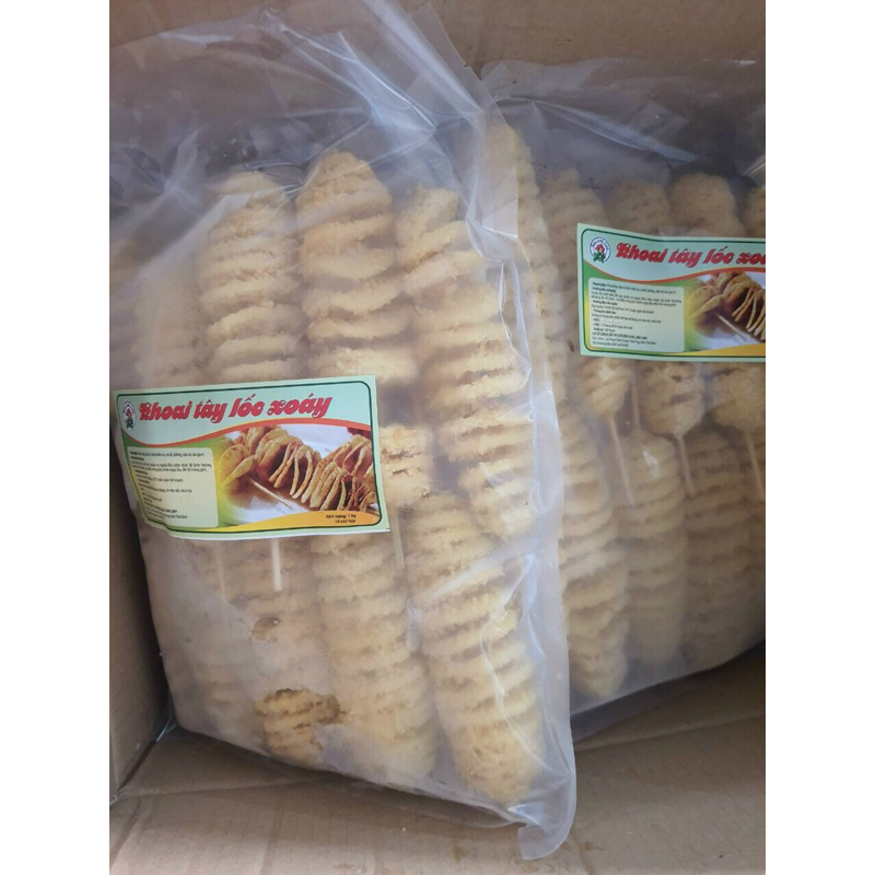 [Hoàn tiền 10%]Khoai Tây Lốc xoáy bịch 1kg (giao tphcm)
