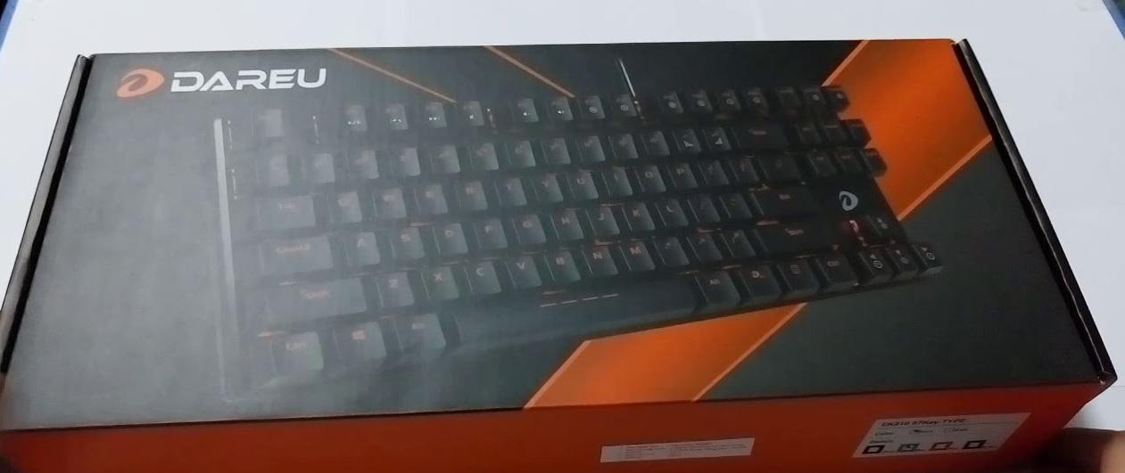 Bàn phím cơ Gaming DareU EK87S - Black (Rainbow Led, Blue D switch)