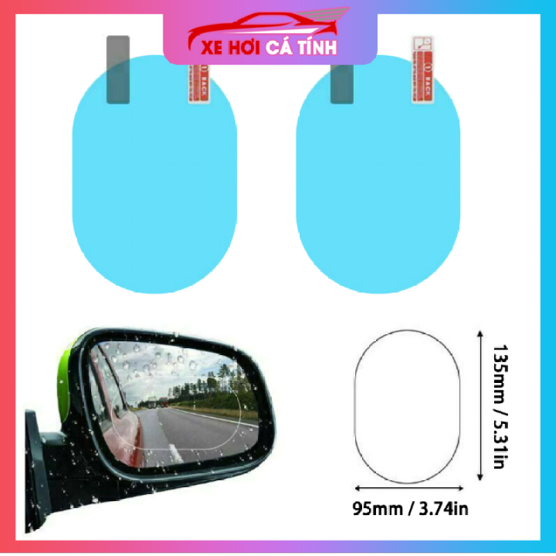Màng phim bảo vệ chống nước chống sương mù cho gương chiếu hậu - Hình elip 9cm * 13cm, sản phẩm tốt đạt chất lượng cao, cam kết sản phẩm nhận được như hình