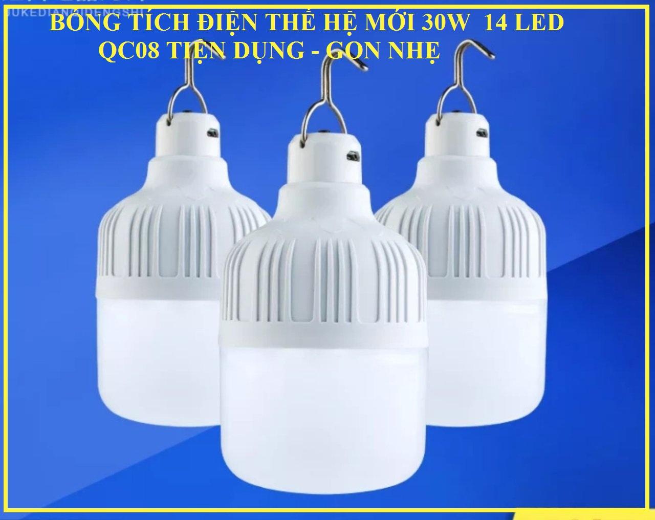 ĐÈN SẠC TÍCH ĐIỆN 30W 14LED TIỆN DỤNG