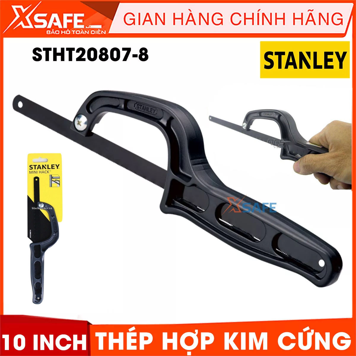 Handheld saw 10 inch Stanley stht20807-8 made from hard alloy steel. Handheld saw Stanley ability saw deep 35mm, step teeth 24T-product genuine xsafe