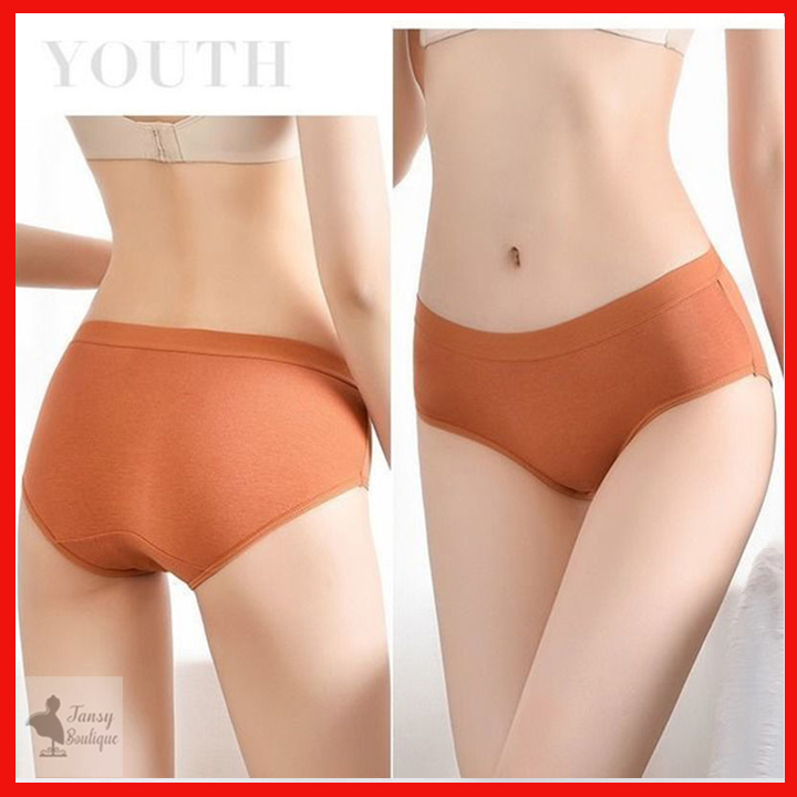 Quần lót nữ cotton kháng khuẩn dáng basic trơn