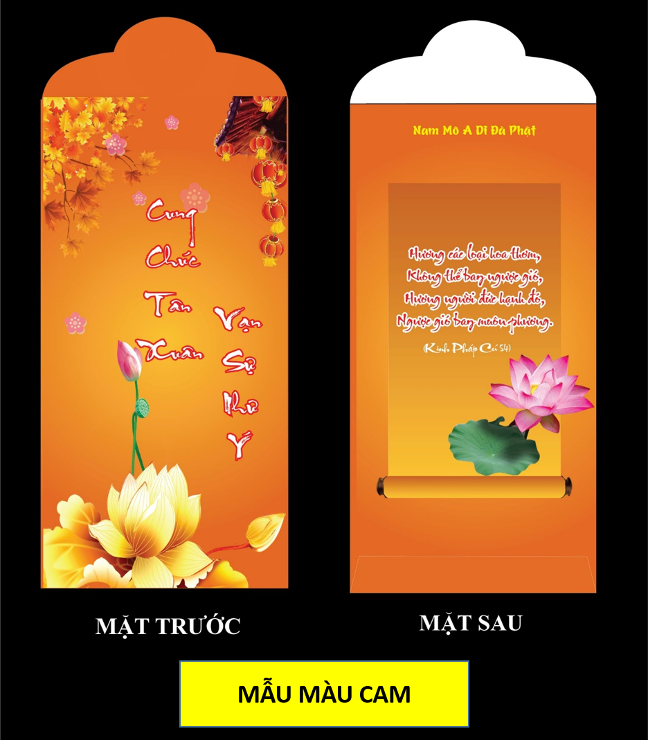 🧧 Bao Lì Xì Phật Giáo - giấy dày rất đẹp