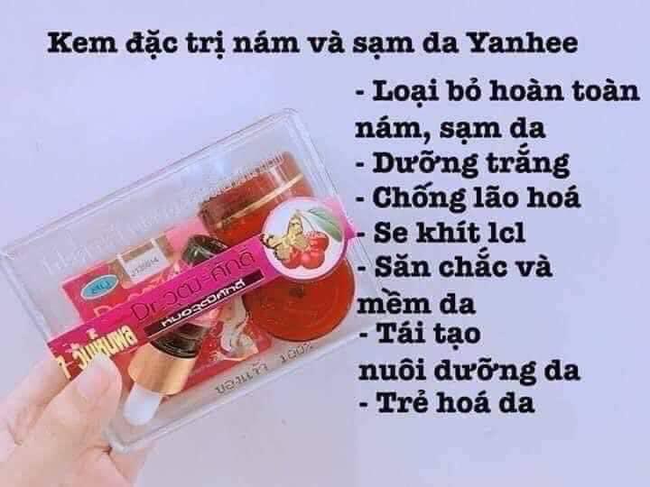 [HCM][ xả kho]Bộ Kem Nám Tàn Nhang Và Sạm Da Yanhee Thái Lan