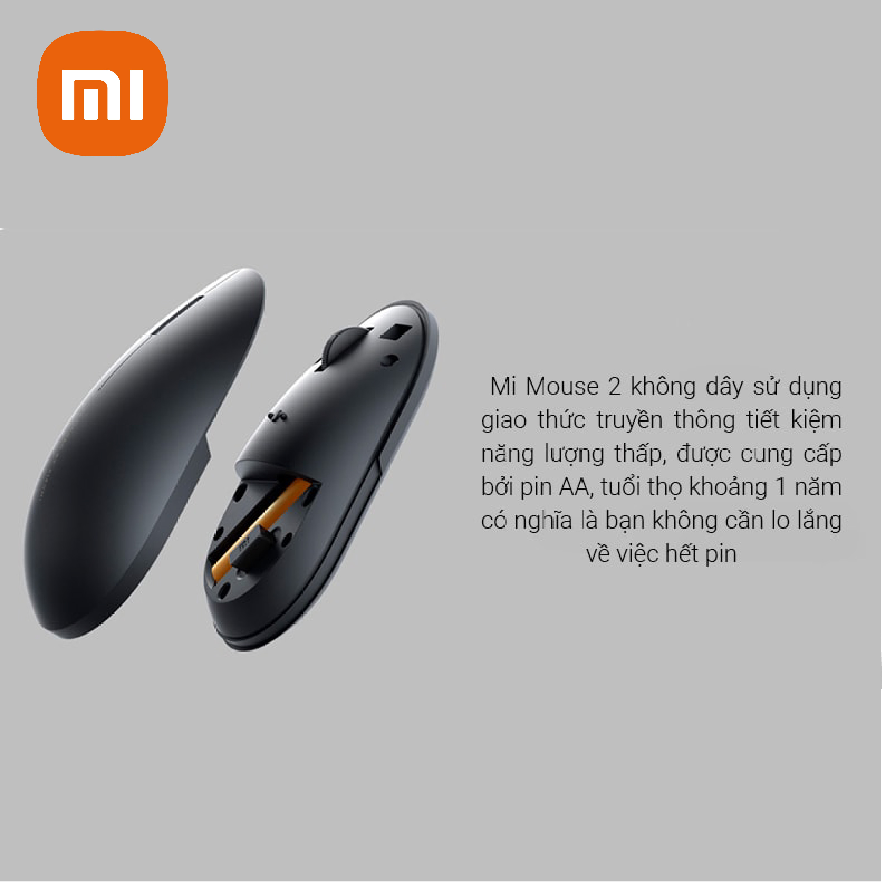 Chuột Không Dây Xiaomi Gen 2 Thiết kế nhỏ gọn, Tương Thích Nhiều Thiết Bị, Nút Bấm Êm, Độ nhạy đạt chuẩn, Chuột máy tính không dây, chuột máy tính, chuột văn phòng, chuột silent