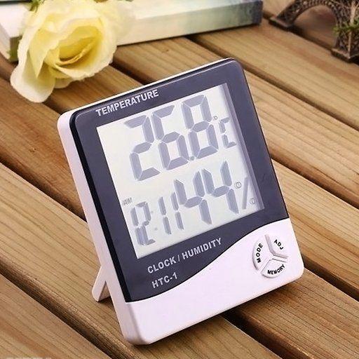 Máy Đo Nhiệt Độ Độ Ẩm Không Khí Trong Phòng cho bé sơ sinh,và cả người lớn theo giỏi thời tiết HTC-1