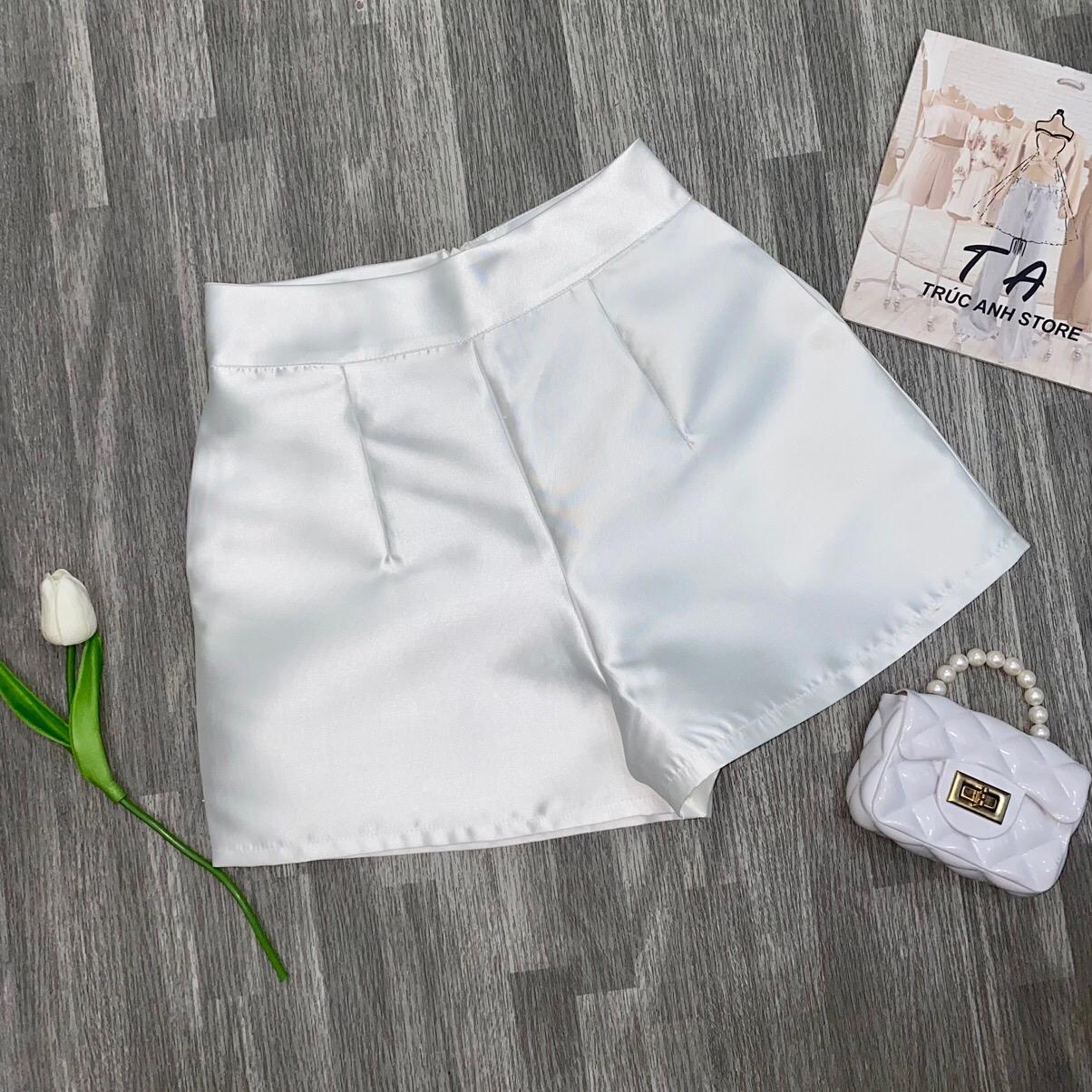 QUẦN SHORT LƯNG CAO TRƠN