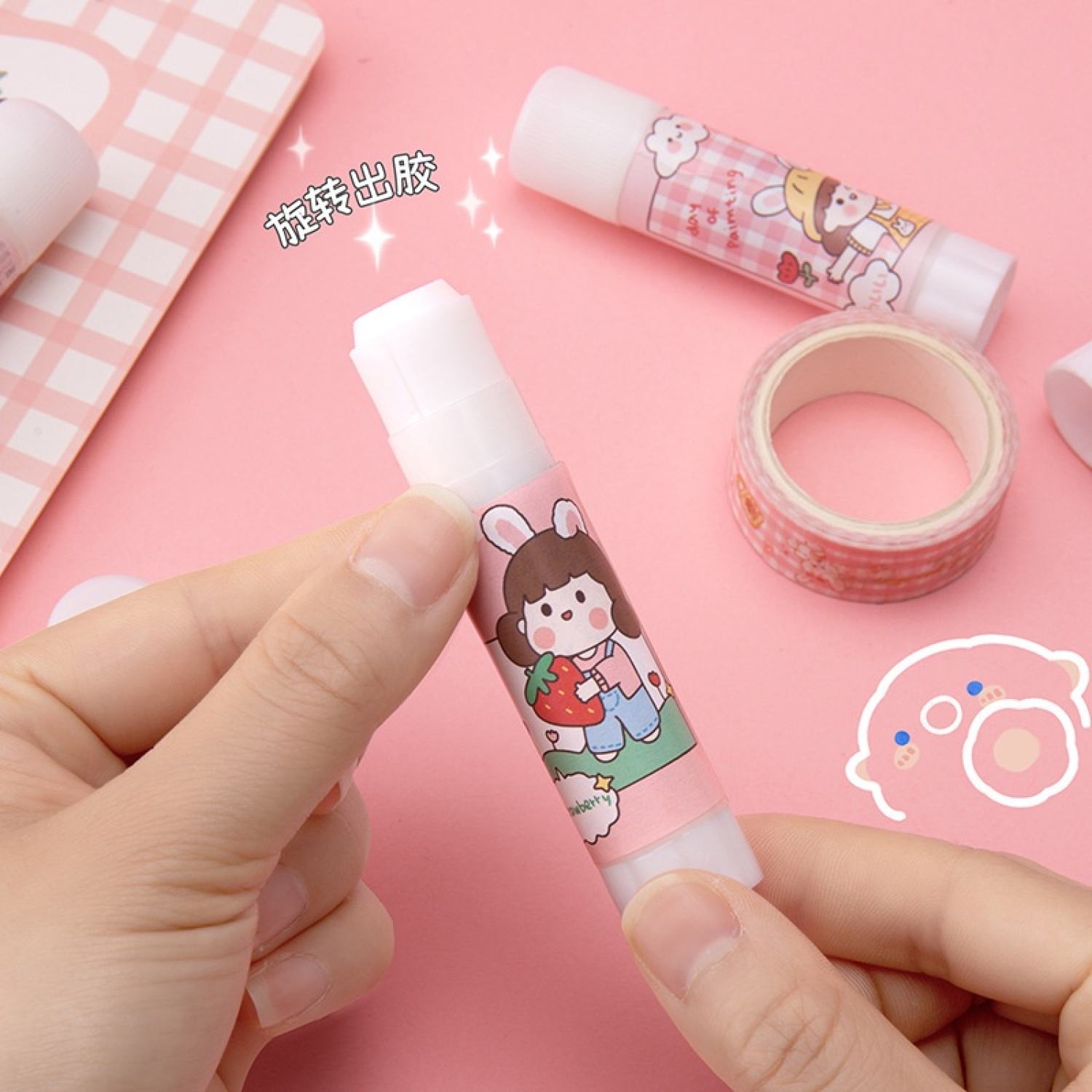 Hồ khô dán giấy thủ công cute