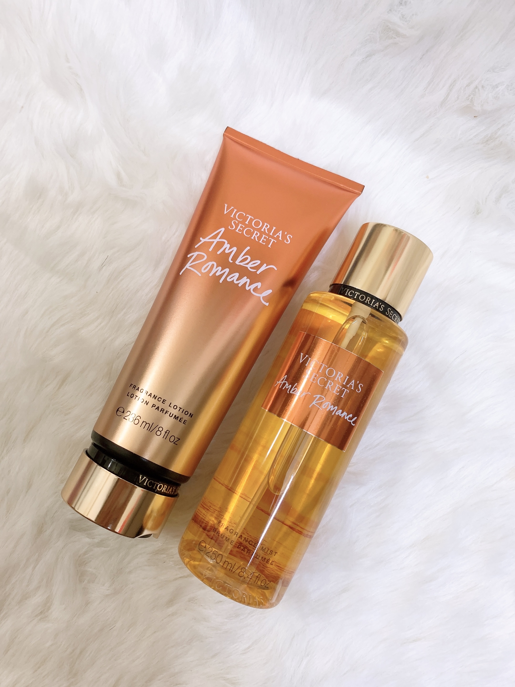 Xịt Thơm Body Mist Victoria x lotion Amber Romance
