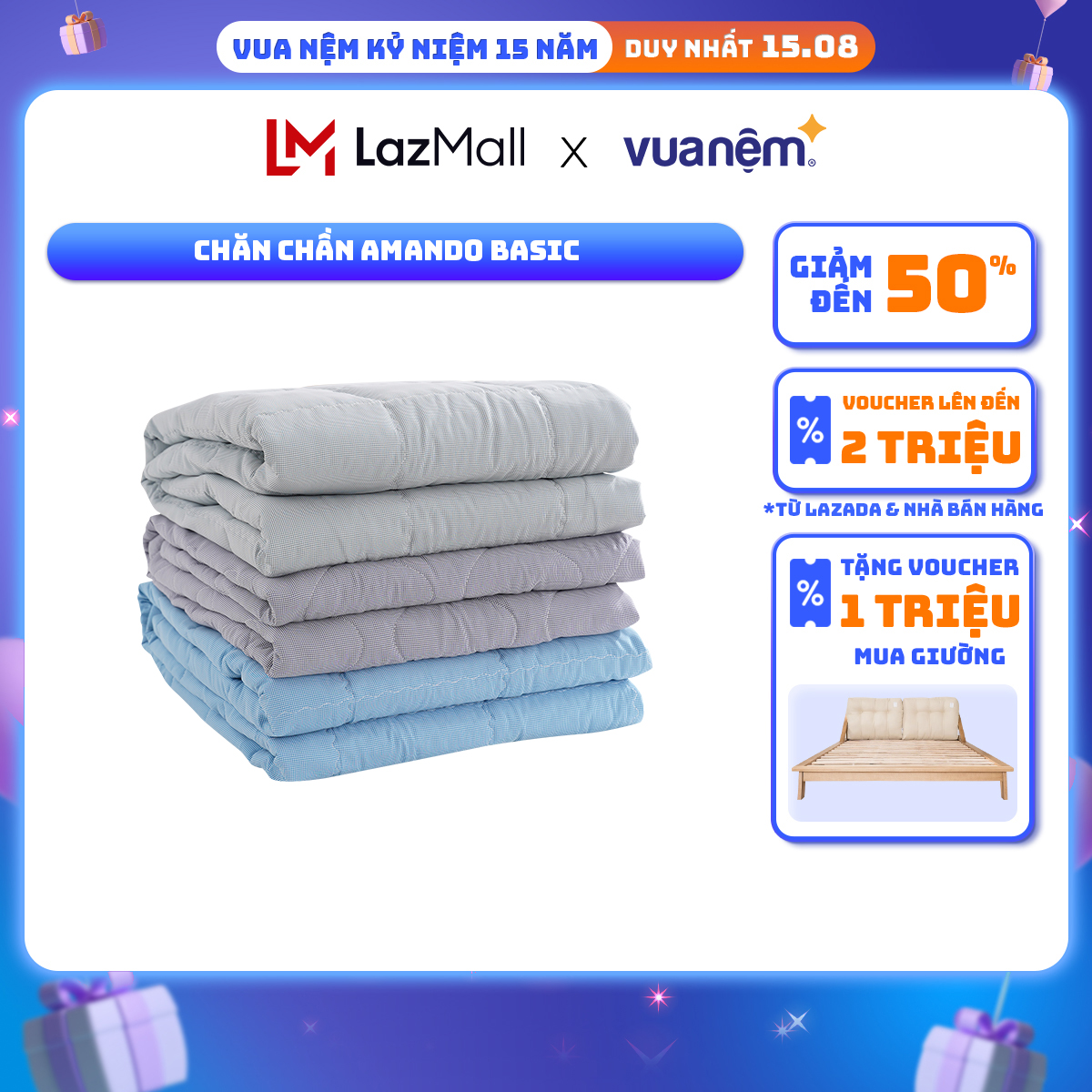 Chăn chần Amando Basic cao cấp với kích thước 140x200cm