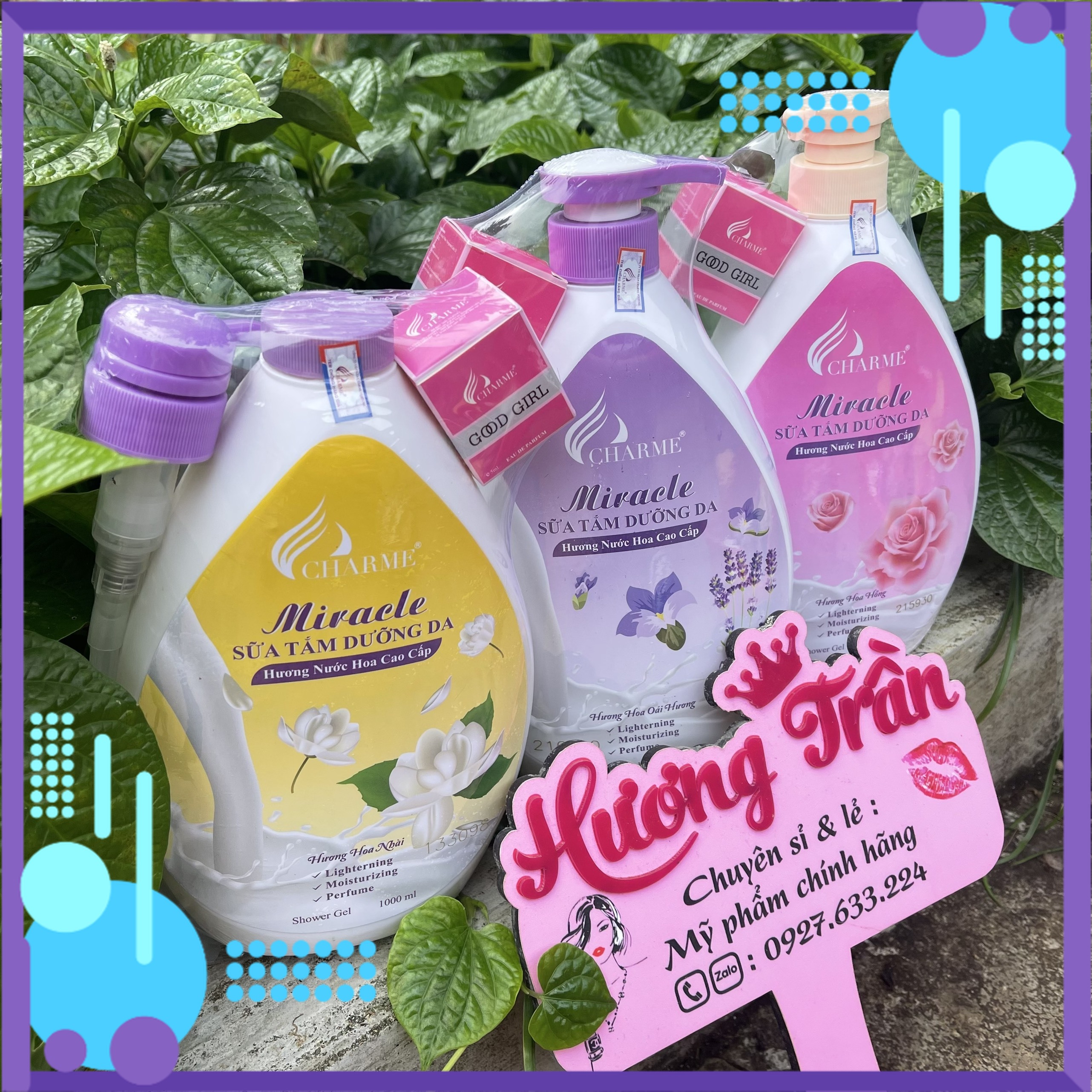 [Chính Hãng] Sữa Tắm Nước Hoa Miracle 1000ml (tặng nước hoa)