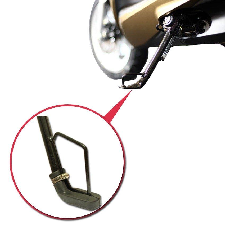 Combo 2 Đế cao su bọc chân chống xe máy ( tặng cổ dê siết chặt )